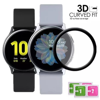 1/2/3ШТ Защитно стъкло с извит край 20D за Samsung Galaxy Watch Active 2 4 40 мм 44 мм защитен слой от закалено стъкло