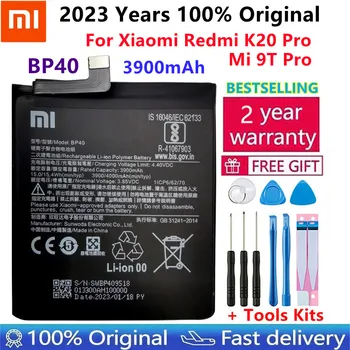 100% Оригинална Батерия За Xiaomi Redmi K20 Pro/Mi 9T Pro 3900 mah BP40 Сменяеми Литиево-йонна Полимерна Батерия За Телефона Части За Ремонт на