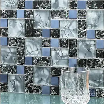 11 бр. стъклена мозайка плочки, электрооптический crystal, tv-фон, кухненски плот, санитарен възел, душ, декоративни стенни плочки на едро
