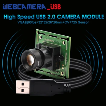 300K Pixel USB 2.0 Мини-Уеб камера, Щепсела и да играе Уеб камера за Raspberry Pi с 6 мм обектив ELP-USB30W02M-L60
