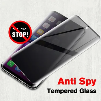 3D Извити Защитно Фолио За Екран за Поверителност на Samsung Galaxy S23 Ultra S21 S22 Note 20 10 Ultra Plus S20 S10 anti-spyware Закалено Стъкло
