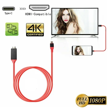 4K 1080P USB 3.1 Type C-HDMI-съвместим кабел-USB адаптер-C кабел за Macbook Pro ChromeBook Pixel