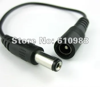 (5 бр./лот) 5.5 мм штекерный кабел dc адаптер към конектора 5.5 mm