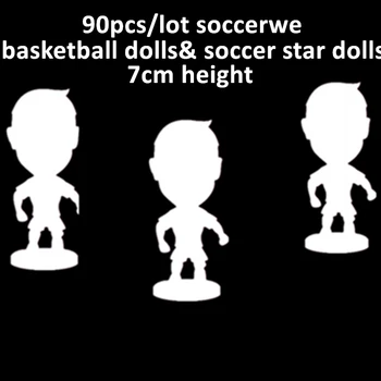 90 бр./лот, футболни кукли с височина 6,5 см, футболни звезди, на Едро, забавни фигурки, играчки, сезон 2022