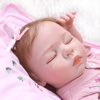 Bebe Reborn за цялото тяло, твърди силиконови и реалистични кукли за новородени
