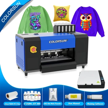 Colorsun A3 DTF Принтер XP600 DTF За печат на тениски impresora A3 DTF Принтер за печат на тениски и качулки A3 Трансферния принтер