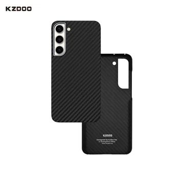 KZDOO Super Feel Подходящ за Samsung S23 Ultre Kevla Калъф за телефон от въглеродни влакна Kevla rS23/S23 Plus