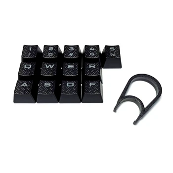 Q1JF Здрава нескользящая текстура, полупрозрачна клавиш, 13 клавиши /комплект, механична клавиатура с ABS-подсветка, капачка за ключове, OEM-профил за игра