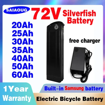 Батерия за Ebike 72v Bici Elettrica 35ah 30ah 18650 Samsung 40ah 50ah 60ah 20ah Литиева Задната стойка 1500 W 3000 W Bateria 