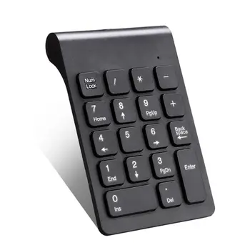 Безжична цифрова клавиатура, 2.4ghz, 18 клавиши, цифрова клавиатура за счетоводител Q1JF