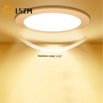 Вградена led лампа за дома, разкриваща лампа за дневна, тавана светлината на прожекторите, търговска кръгла лампа с антирефлексно покритие