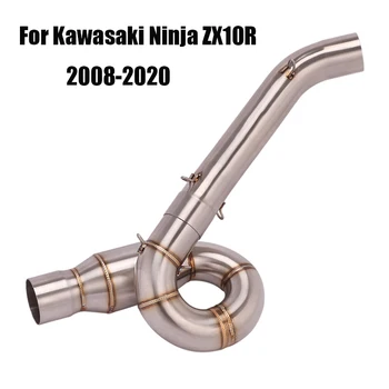 За Kawasaki Ninja ZX10R 2008-2020 на Изпускателната Система Коляното на Съединителната Тръба Средна Тръба Эвакуационная на Съединителната Секция Слипоны На Мотор
