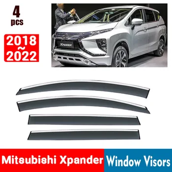 За Mitsubishi Xpander 2018-2022 Прозорец очила за Защита от дъжд, прозорци, дъждобран, дефлектор, тента, щит, вентилационна защита, за довършителни работи на покрива козирка