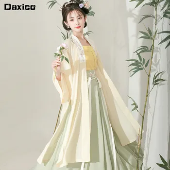 Китайски традиционен костюм Ханфу Женствена рокля на принцеса на династия Тан многоцветен сценична танцови династия на Древен костюм фея