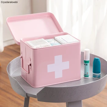 Кутия за лекарства и Домакински кутия за лекарства Кутия за съхранение на лекарства Размерът на детска семейството Преносим специализирана клиника набор от спешна медицинска помощ