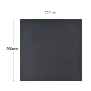 Легло за 3D-принтер 1бр 200 *200 мм залепваща термоклеящаяся лента стикер на повърхността монтаж, квадратен лист, черен легло за 3D-принтер