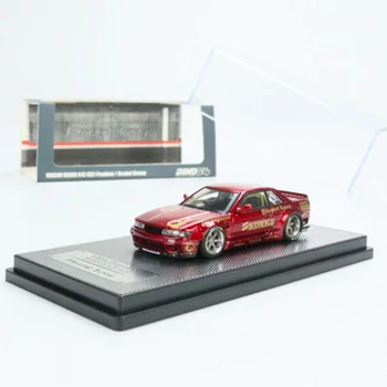 Модел на автомобила INNO 1:64 Silvia S13 (V2) PANDEM ROCKET БЪНИ Червен металик