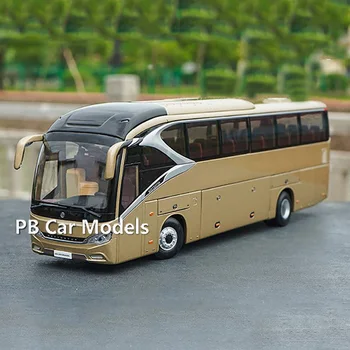 модел на колата от сплав 1:42 оригиналния Xiamen Golden Travel Bus Jinlong XML6129 Pilot Bus
