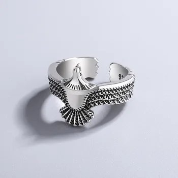 Модерен дамски пръстен с орел от 925 сребро, луксозни и качествени бижута и аксесоари, търговия на едро, подаръци за жени, безплатна доставка