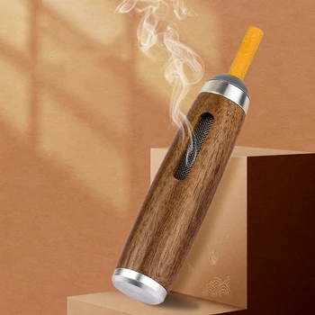 Нов дървен мундщук за цигари, творчески колата, не може да преустановява пепел, артефакт, авто пушач със защита от пепел, преносима тенденция автомобили пепелник