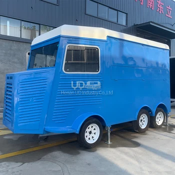 Обичай камион за превоз на хранене Произведено бар кафе-сладкарница камион за превоз на автобуси ремарке за превоз на храна с кухненски бокс и котлони