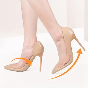 Обувки Размер порести уплътнение против хлъзгане, ортопедични подложки за поддръжка на свода на стъпалото, дамски стелки, стелки за предната част на крака, вставная уплътнението, възглавница на висок ток