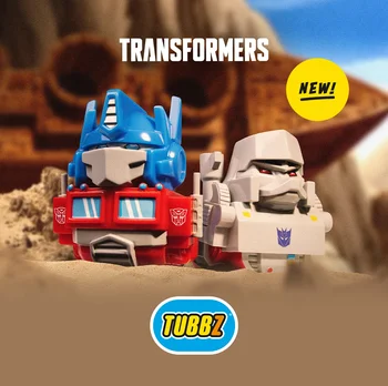 Оригинален Numskull Tubbz Cosplay Жълта патица Transformers Optimus prime Мегатрон Патица фигурки на героите Украса на работния плот Подаръци