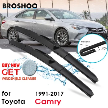 Острието на автомобилни Чистачки BROSHOO От естествен Каучук За Toyota Camry Моделна година От 1991 До 2017 Подходящи За Стандартен Лост-Куката