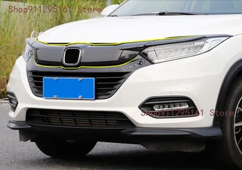 Предната Решетка на Колата Декоративна Капачка Тапицерия Корнизи За Полагане на Honda Vezel HR-V HRV 2019-2020 Външни Авточасти Аксесоари