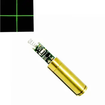 Промишлен Лабораторен Зелени Модул Лазерен Диод 532 nm 20 Mw Кръстни Форми на Месинг Домакин с Плащане на водача 3,7 По-4.2