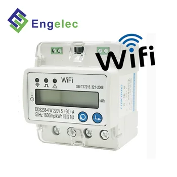 Умен Wifi м DDS238-4 W монофазен din-рейк ток напрежение на дисплея RS485 връзка слънчев разходомер