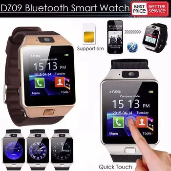 Часовник за Bluetooth смартфон най-Новата версия на DZ09 Bluetooth Smart Watch Камера Слот за SIM-карти за HTC Samsung / Android Телефон