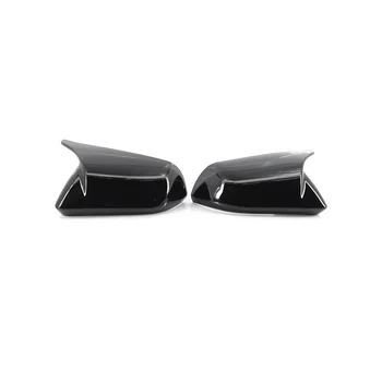 Черна лява дясна капачка на страничните огледала за обратно виждане за Ford Mustang 2015-2022 FR3B-17683