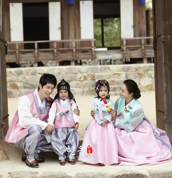 Южна Корея е внесъл висококачествена тъкан / най-новият костюм / Корейски национален костюм / костюм от 4 теми