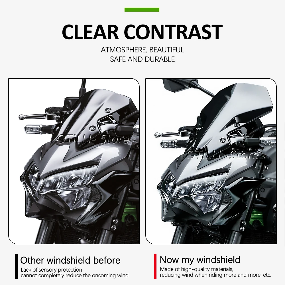 Нови аксесоари за мотоциклети, за KAWASAKI Z900 Z 900 предното стъкло, което отразява предния екран 2020 2021 20224