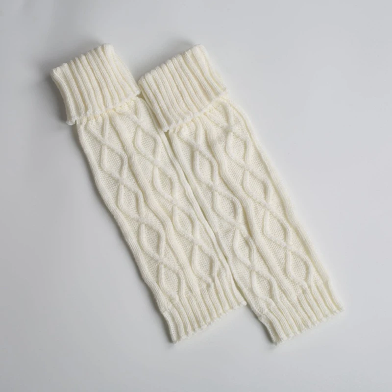 Зимните Възли Вълнени Топли Гамаши Vintage Lingge, Обикновена Минерални Топли Дълги Чорапи, Пухкави Гети За Жени4