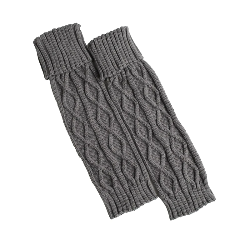 Зимните Възли Вълнени Топли Гамаши Vintage Lingge, Обикновена Минерални Топли Дълги Чорапи, Пухкави Гети За Жени5