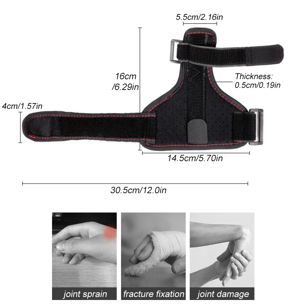 Гума-стабилизатор за палеца и китката за пръста разстояние спусъка, облекчаване на болка, артрит, Тендинита, разтягане на ставните връзки и подкрепа на карпалния тунел.4