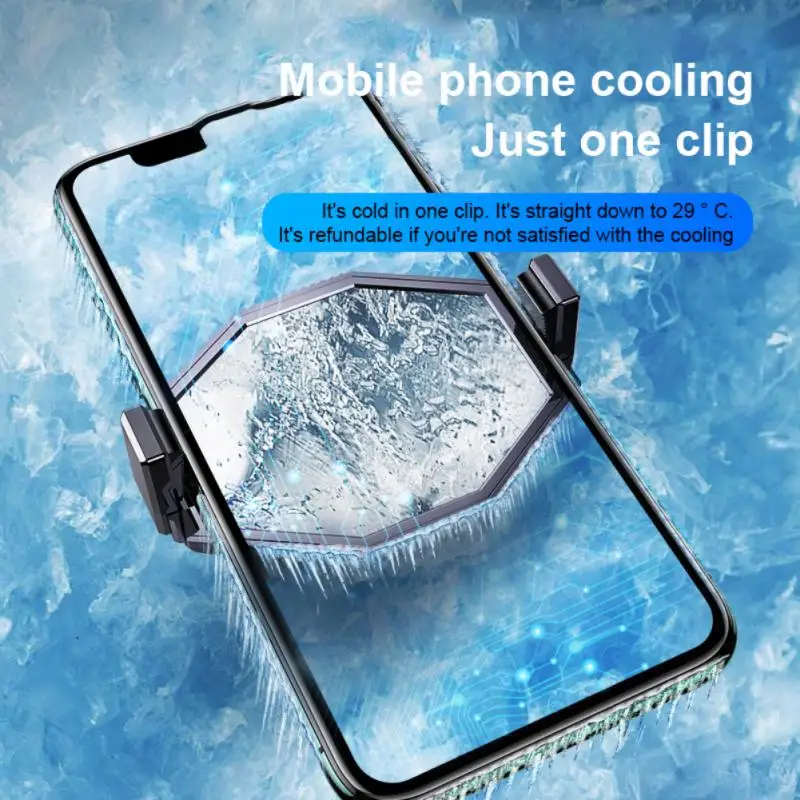 Охладител охладител за мобилен телефон Вентилатор за охлаждане на телефона за мобилен своята практика за iPhone Xiaomi на Вентилатора за охлаждане на телефона за игри на живо3