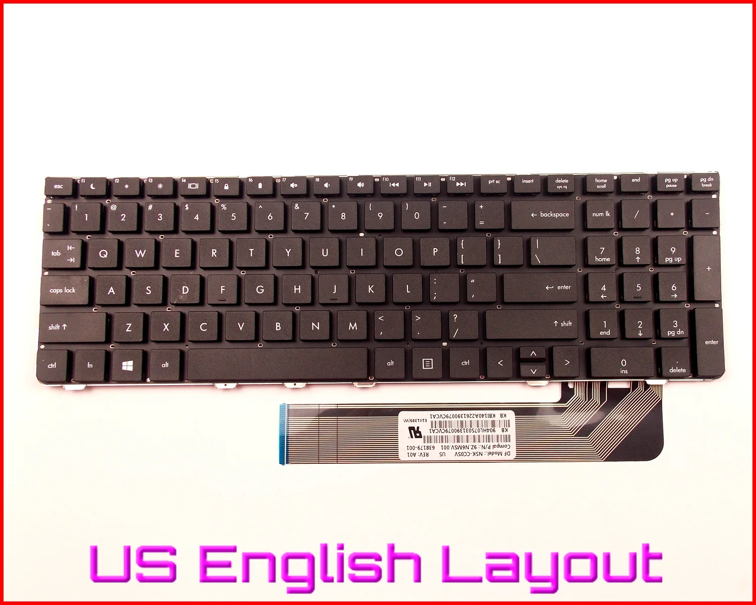 Новата Клавиатура на американската на английската версия за лаптоп HP 638179-001 638179-211 6037B0056601 9Z.N6MSV.001 6037B0059601 NSK-CC0SV1