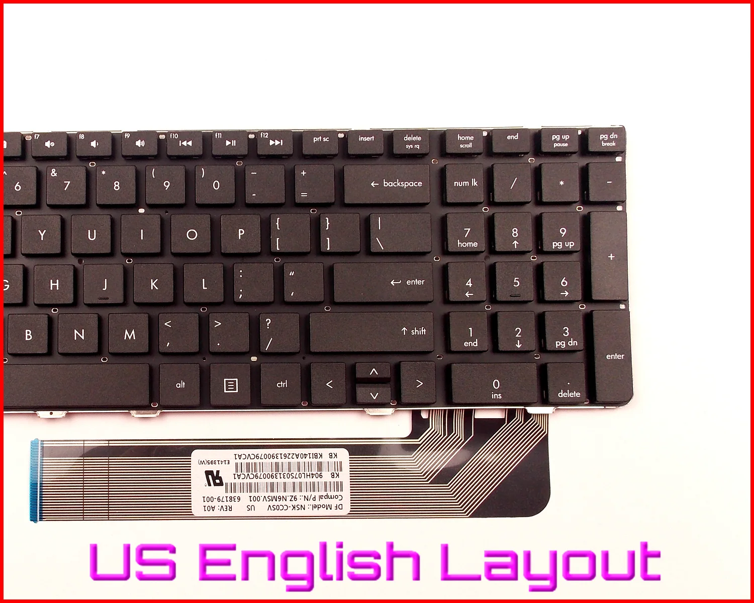 Новата Клавиатура на американската на английската версия за лаптоп HP 638179-001 638179-211 6037B0056601 9Z.N6MSV.001 6037B0059601 NSK-CC0SV3
