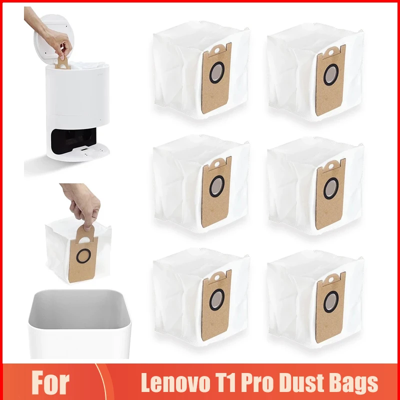 Нетъкан текстилен филтър за прах за Lenovo T1 Pro резервни Части за прахосмукачка торбички за прах с голям капацитет, професионални сменяеми аксесоари0