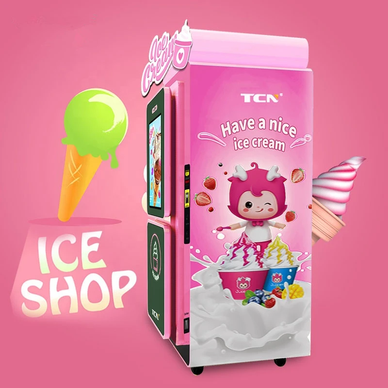 Робот-автомат за продажба на сладолед Цената на Автомат за продажба на мек сладолед за продажба3