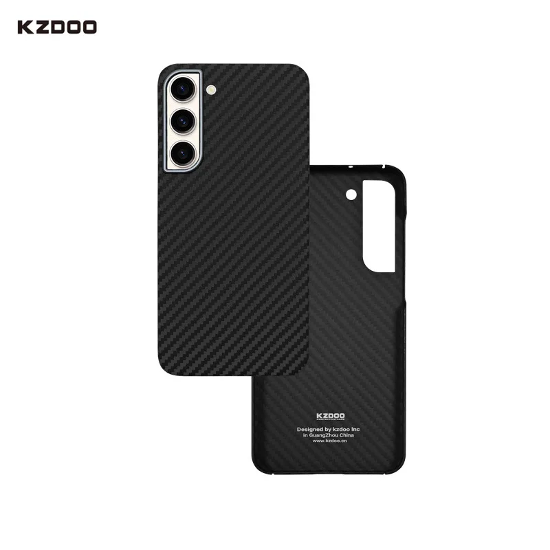 KZDOO Super Feel Подходящ за Samsung S23 Ultre Kevla Калъф за телефон от въглеродни влакна Kevla rS23/S23 Plus0