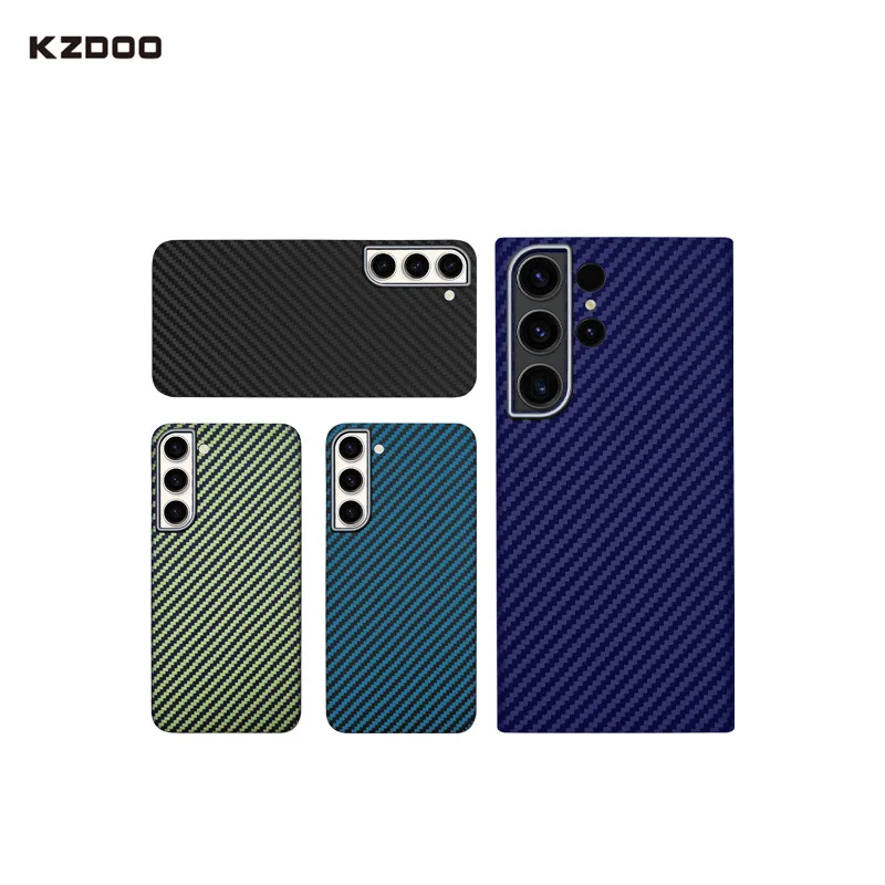 KZDOO Super Feel Подходящ за Samsung S23 Ultre Kevla Калъф за телефон от въглеродни влакна Kevla rS23/S23 Plus2