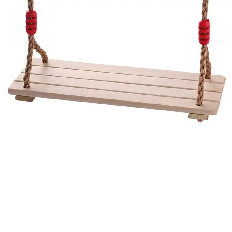 Дървени висящи люлки, качающееся седалка, регулируема въже с дължина 180 см, детска площадка, люлки, спортни игри, играчки, реквизит за снимки2