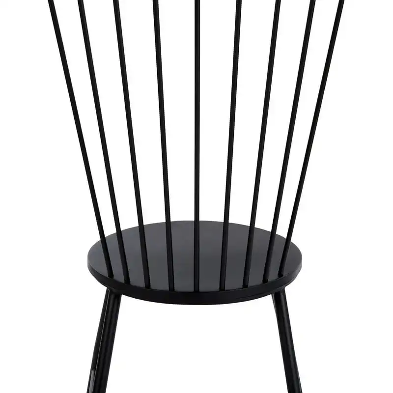 Стол с черен дървен стол, стол за маса за хранене, столове за хранене на открито, писмен стол, метален стол, Sillas para barra de cocina Ch1