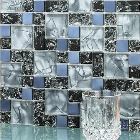 11 бр. стъклена мозайка плочки, электрооптический crystal, tv-фон, кухненски плот, санитарен възел, душ, декоративни стенни плочки на едро0