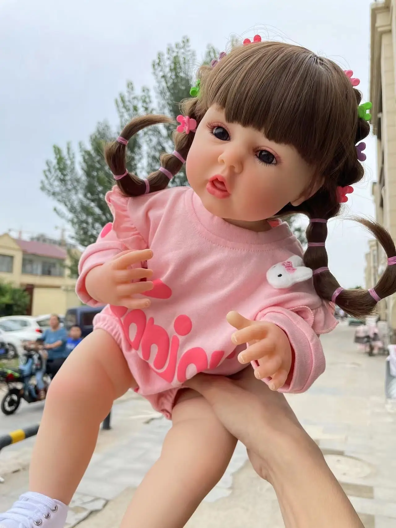 Популярната прекрасна кукла-реборн 22-инчов силиконова кукла за цяло тяло, 55 см Boneca, реалистични играчки за момичета, детски подарък за рожден ден2